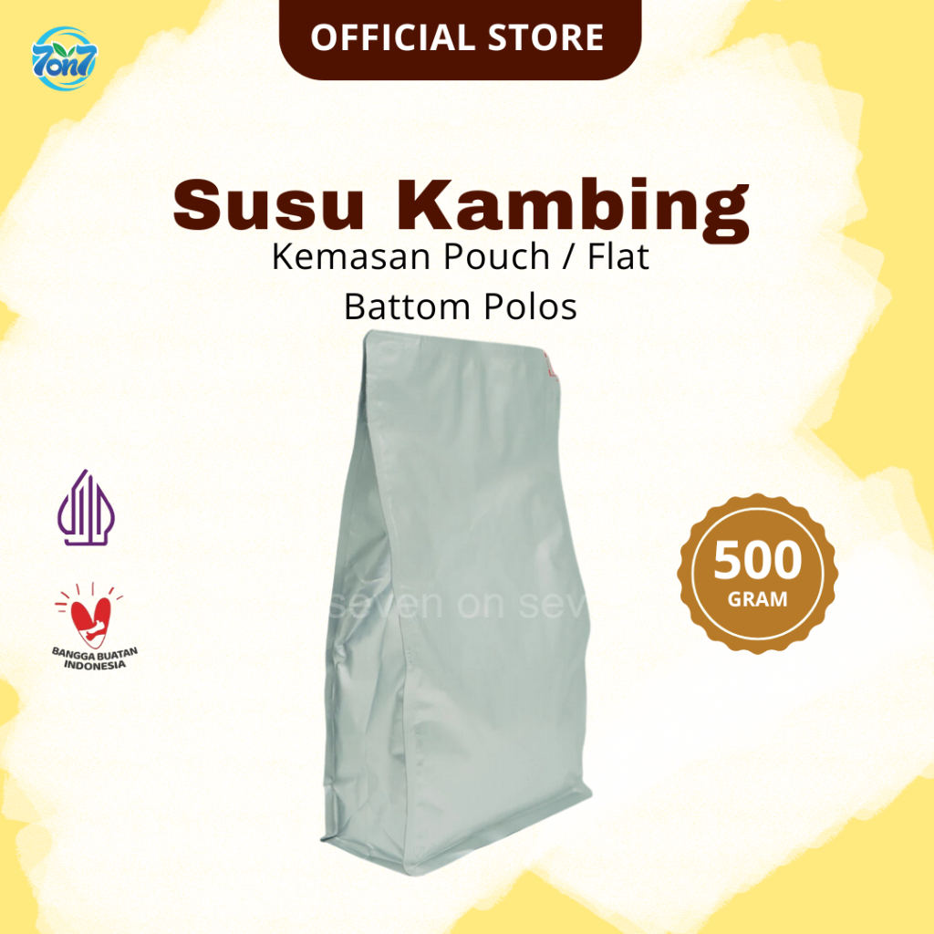 

Susu Kambing Kemasan Pouch Flat Bottom 500GR