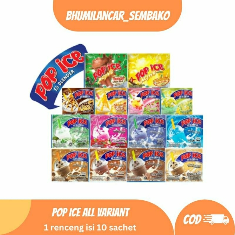 

POP ICE ALL VARIAN/POP ICE SEMUA RASA 1 RENCENG ISI 10 PCS grosiran termurah sultan