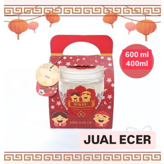 

Box Imlek Sincia 600 ml 400 ml Ecer Gong Xi Fa Cai Box Tentengan
