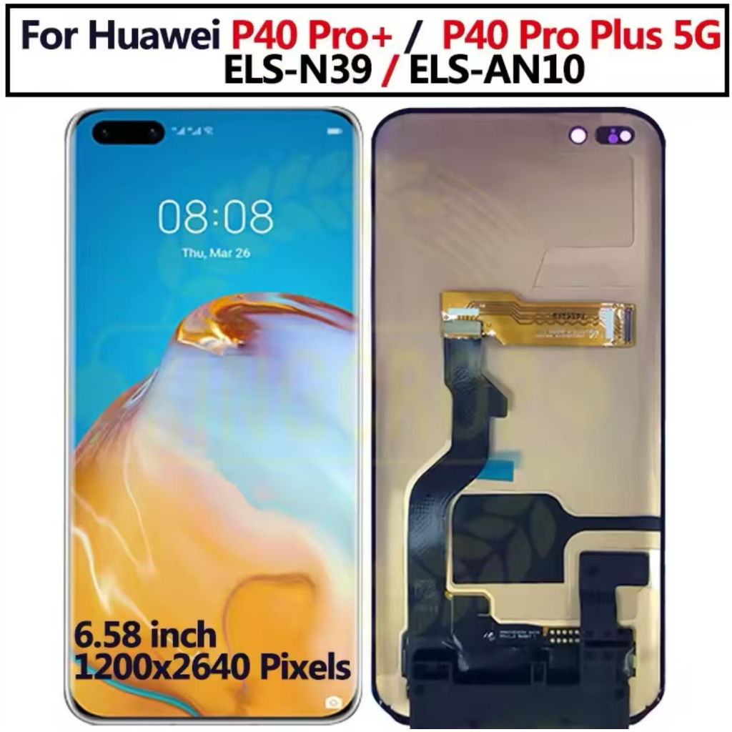 Original 6.58" For Huawei P40 Pro Plus ELS-N39 ELS-AN10 LCD Display With Frame P40 Pro+ Touch Screen