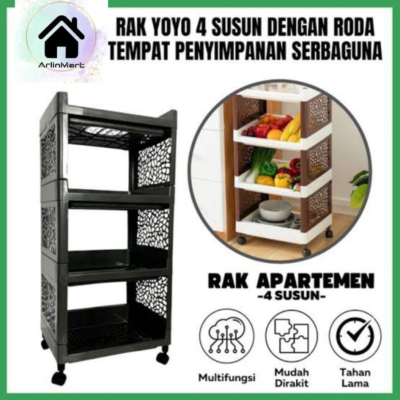 Rak Yoyo Susun Jumbo / Rak Susun Plastik Jumbo 4 Susun