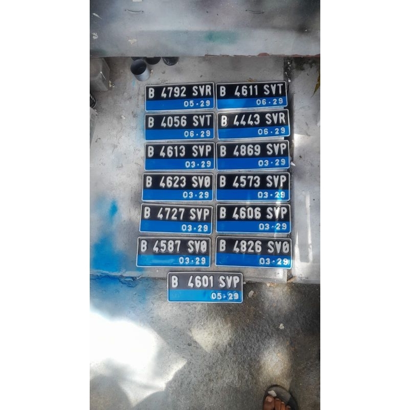 nomor plat motor listrik