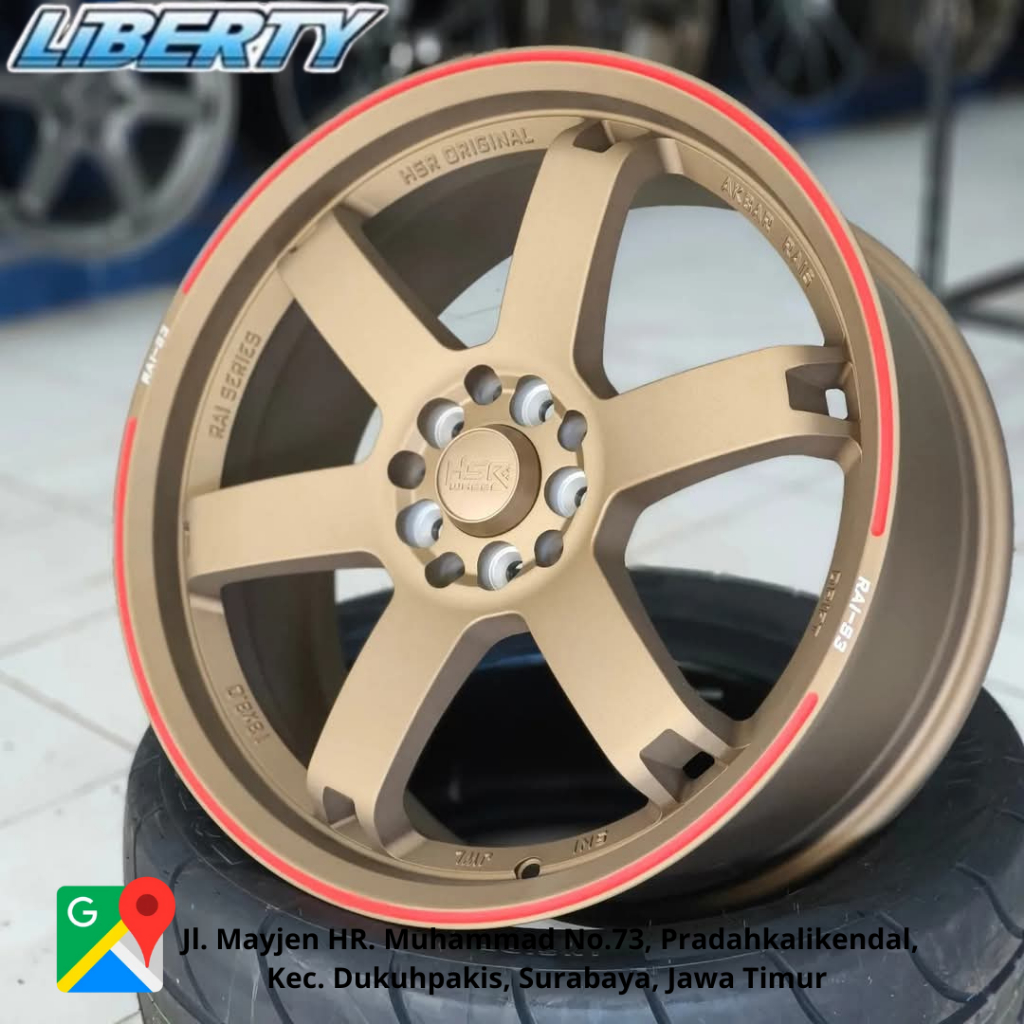 Velg Mobil TE 37 R18 Original HSR RAI-S3 Ring 18 Pcd 5x100 5x114,3 Buat Innova,Brv,Xpander,Harrier