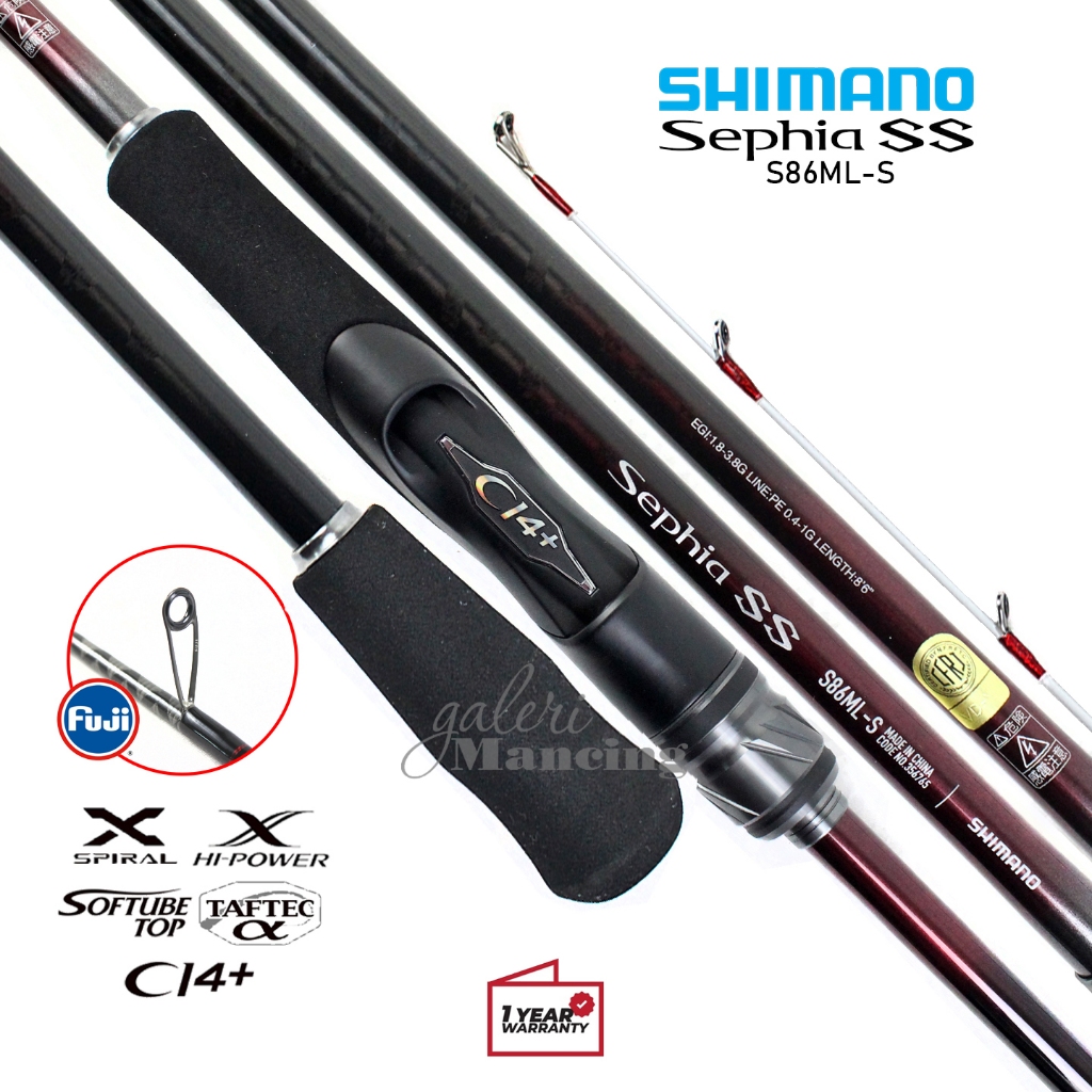 Joran Shimano Sephia SS | Spinning | CI4+,Fuji | Resmi [23] Galeri Mancing