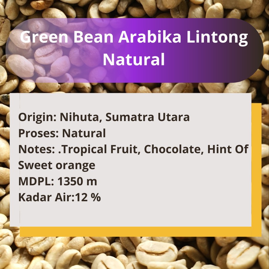 

Green Bean Kopi Arabika Lintong Natural 1KG