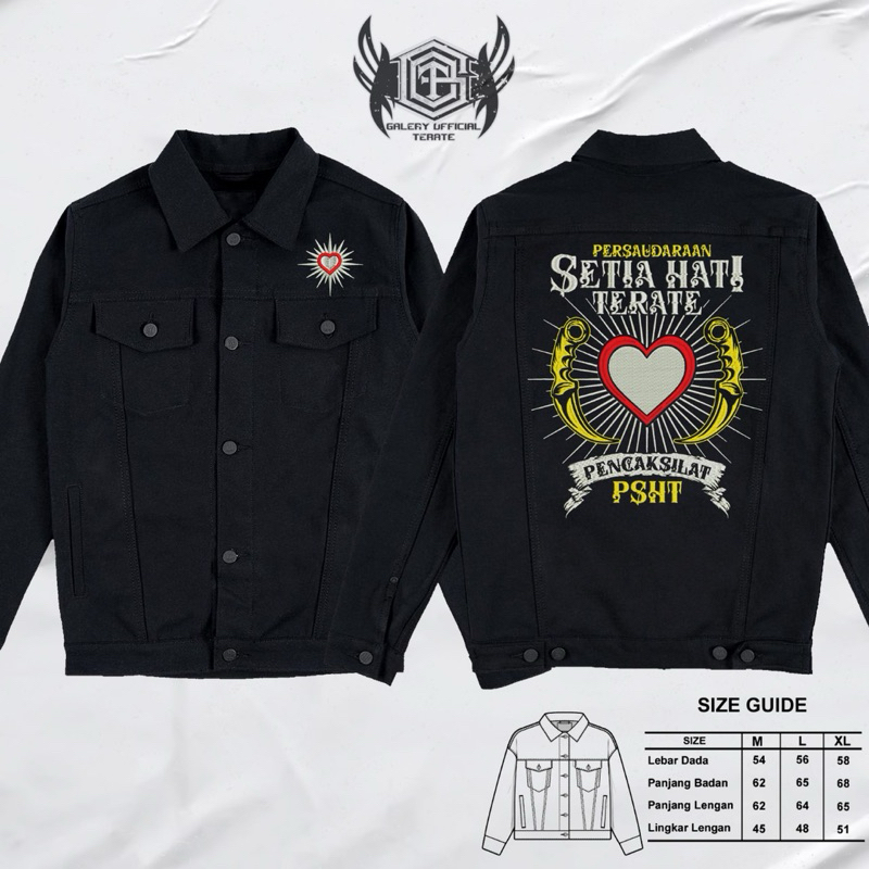 JAKET DENIM PSHT JAKET DENIM TERATE JAKET PSHT JAKET TERATE JAKET HATI BERSINAR JAKET DENIM HATI BER