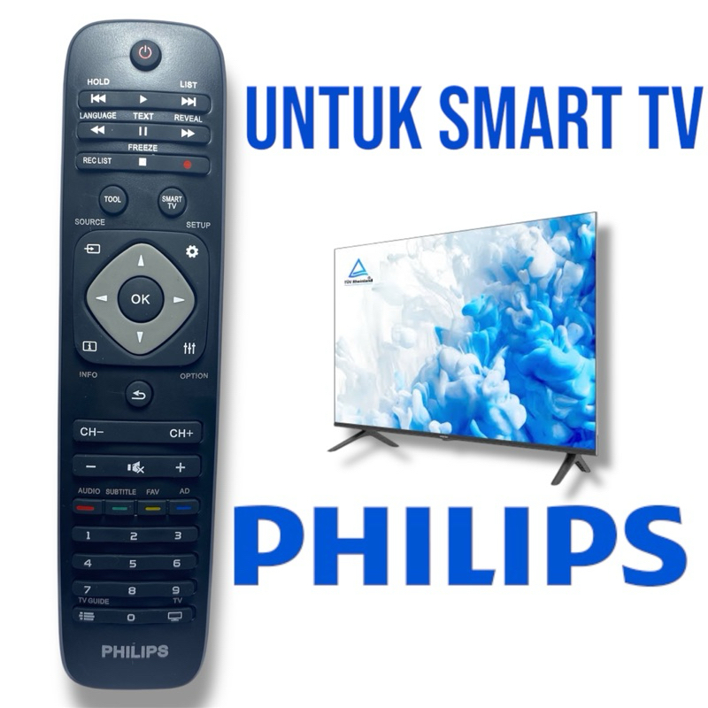 PHILIPS remot smart tv led philips
