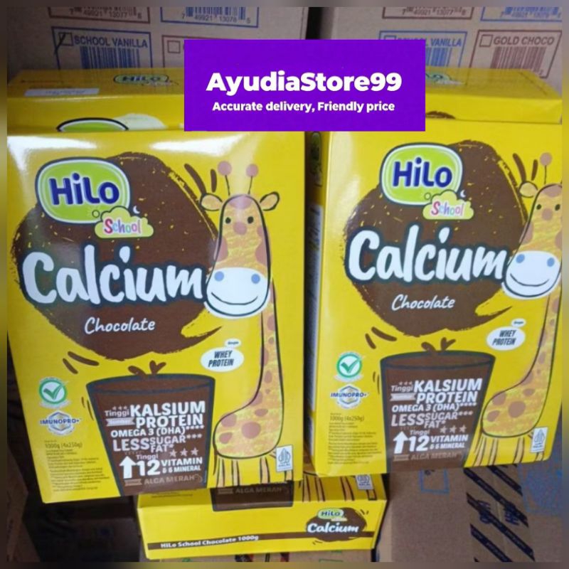 

HiLo School Chocolate 1000gr/750gr/500gr - HiLo Calcium Chocolate - Susu tinggi Kalsium