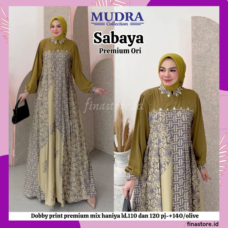 Gamis Mudra Collection / Gamis Terbaru / Gamis Wanita / Gamis Premium / Gamis Pesta / One Set / Sete