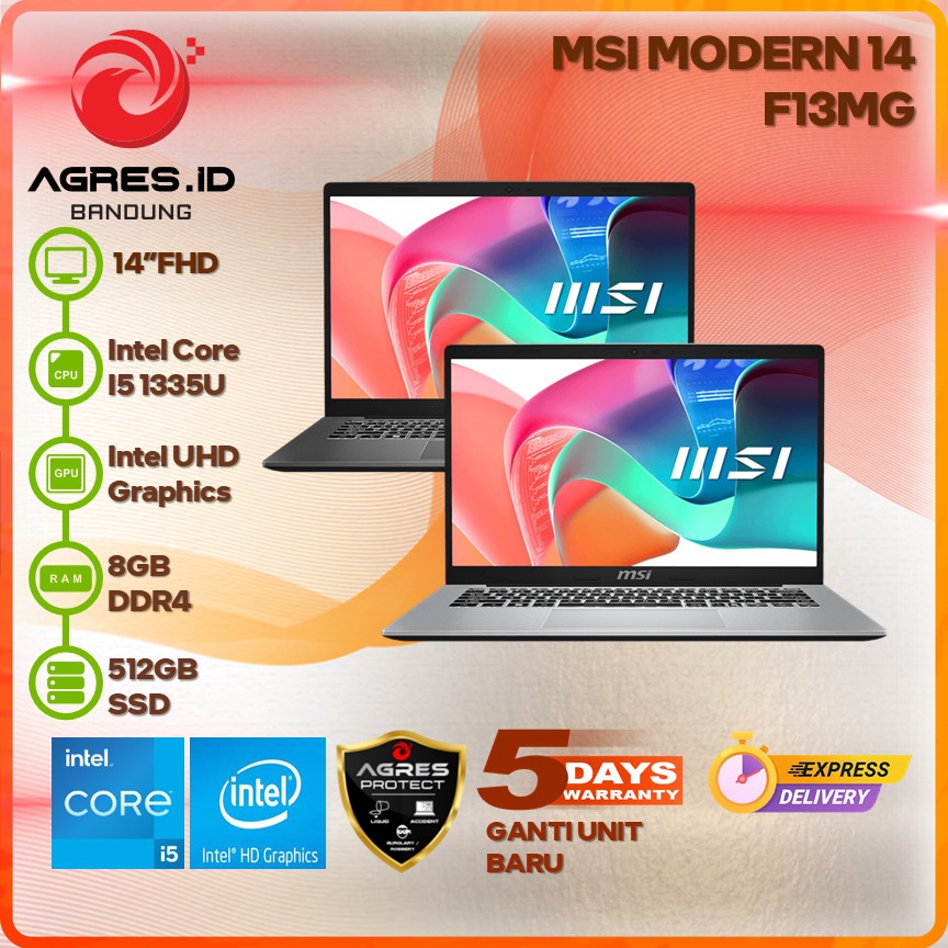 MSI MODERN 14 I5 1334 8GB 512GB 14.0FHD IPS BLIT