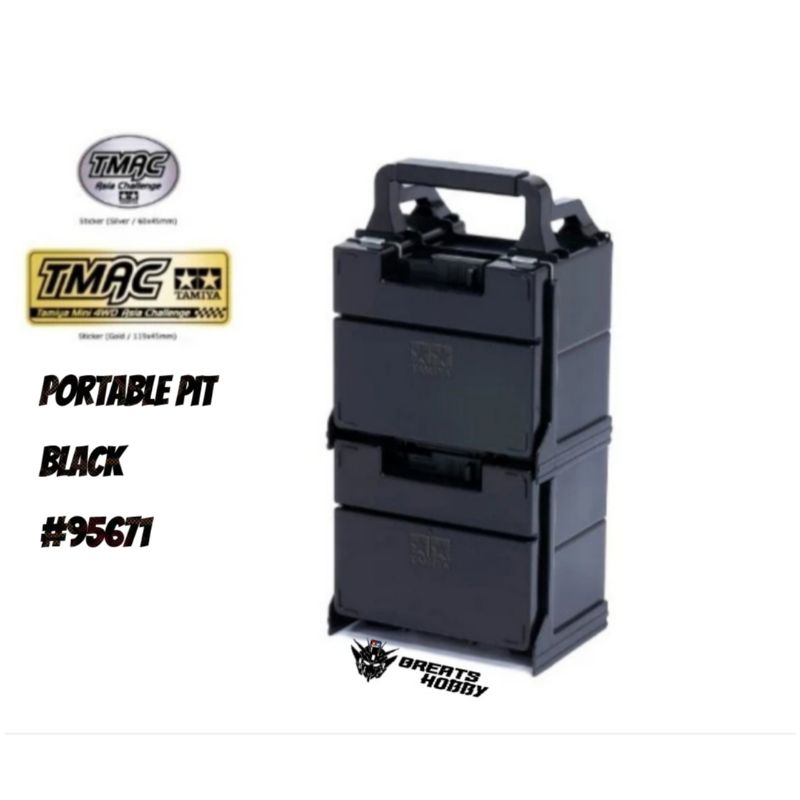 Box Tamiya Portable Pit Box Hitam 95671 TMAC