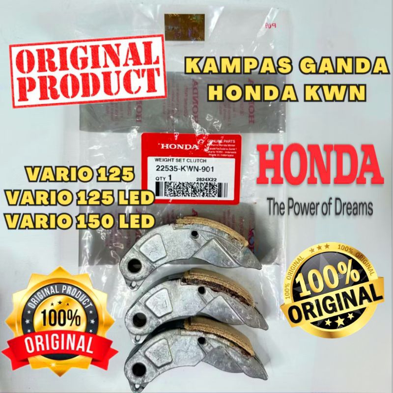 KWN  original kampas ganda honda vario 125, vario 125 led, vario 150 led original kampas ganda kopli