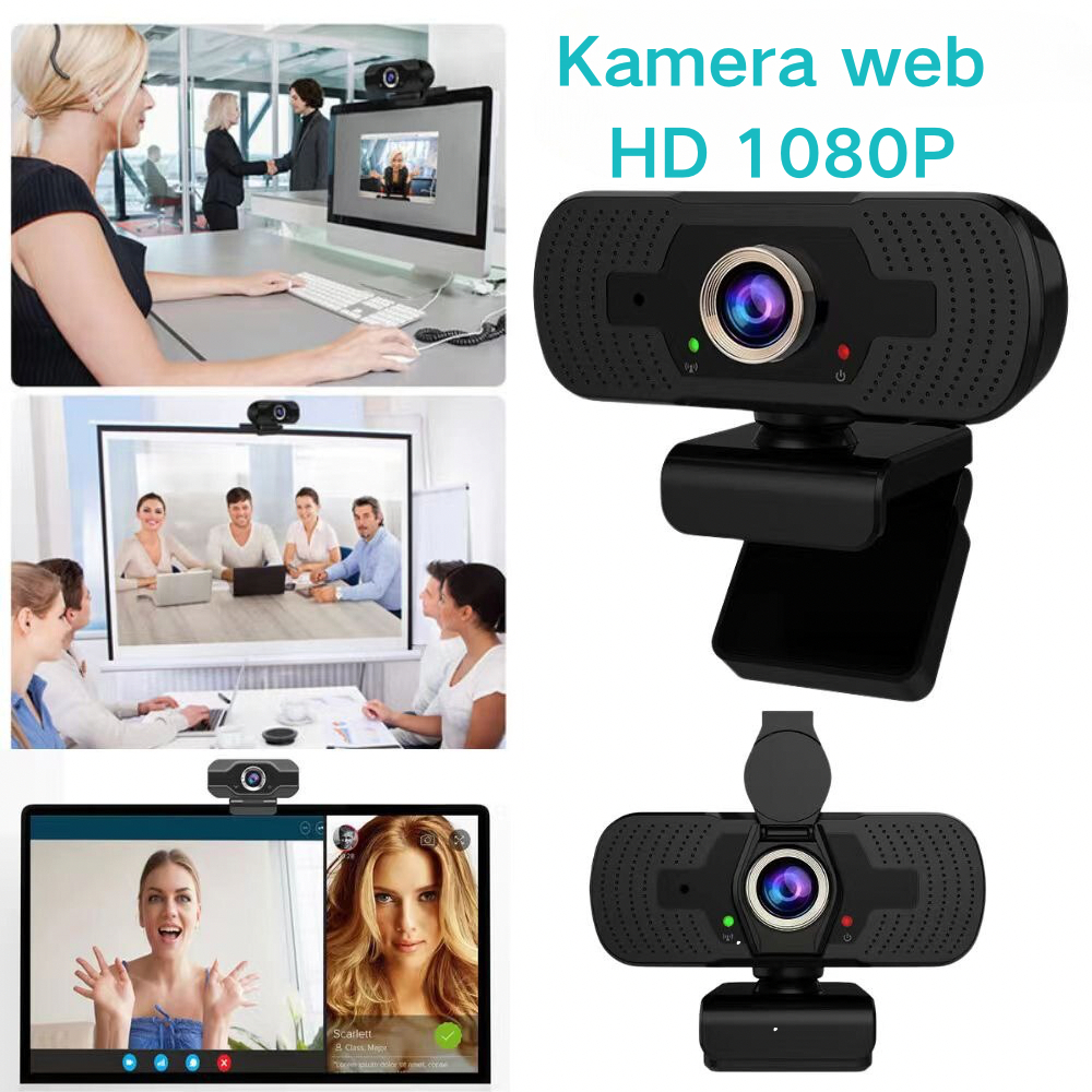 Plug And Play Hd 1080P Pc Laptop Webcam Smart Tv Video Conference Built-In Noise Cancelling Micropho