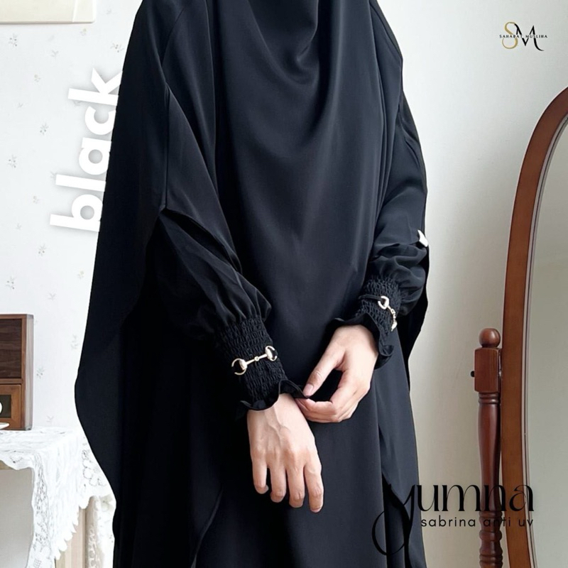 Ready Dress Only / FK Only Yumna Dress Anti UV series by Sahabat Musliha | French khimar anti uv | A
