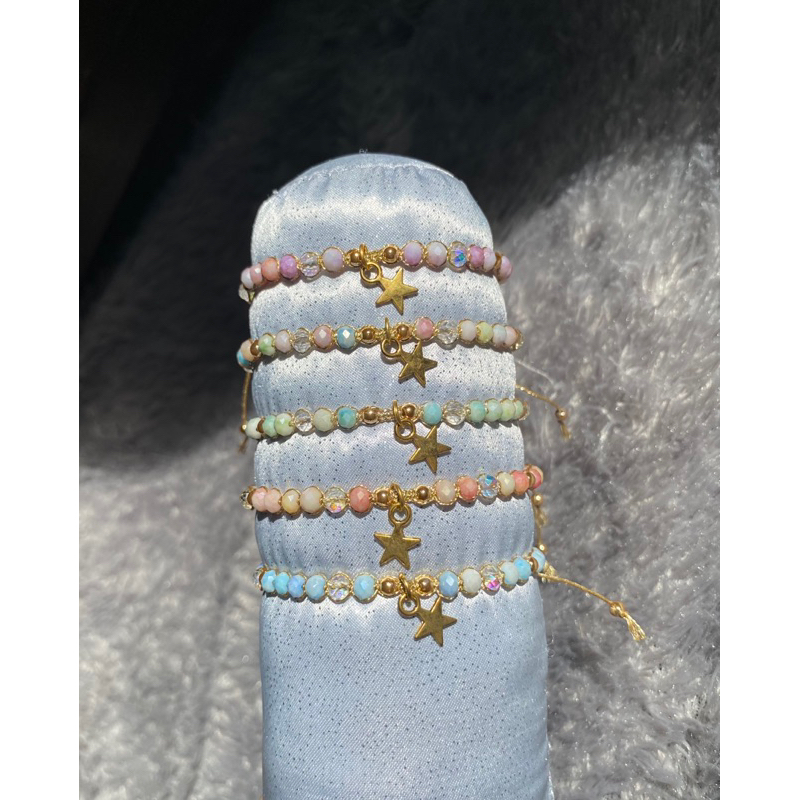 Bracelet || Gelang kristal || Tali emas