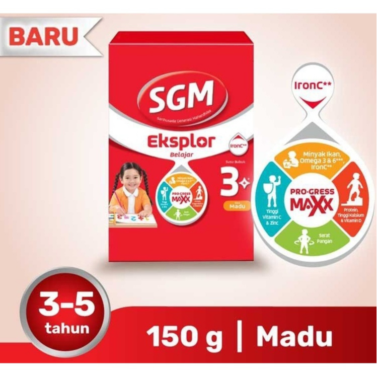 SGM 3+ EKSPLOR MADU 150 GRAM (3-5 TAHUN)