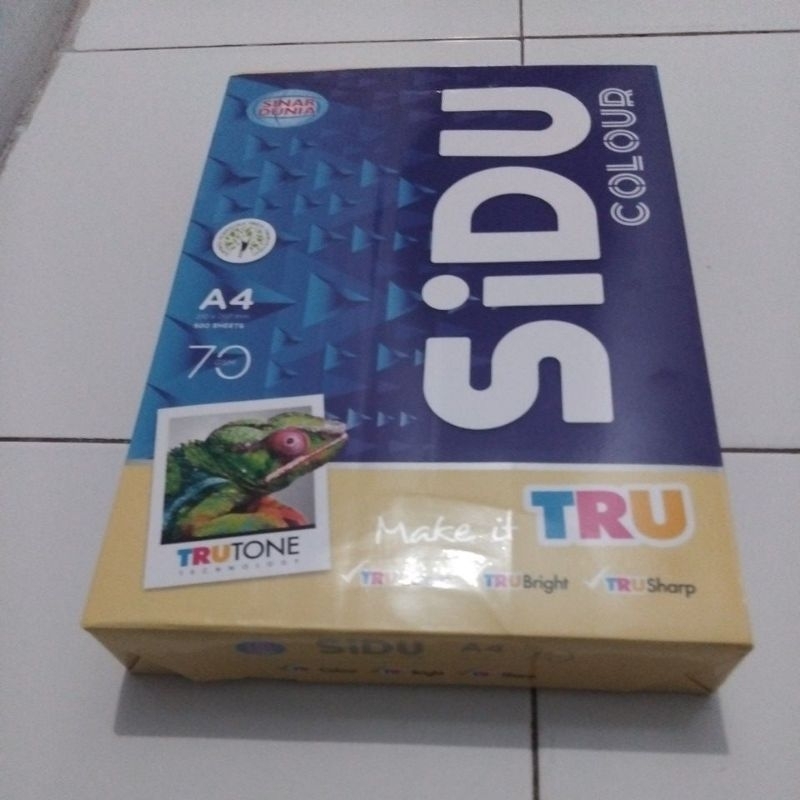 

KERTAS HVS WARNA UKURAN A4 (210 X 297MM) MERK SINAR DUNIA KETEBALAN 70GSM ISI 500 LEMBAR PER RIM WARNA KUNING