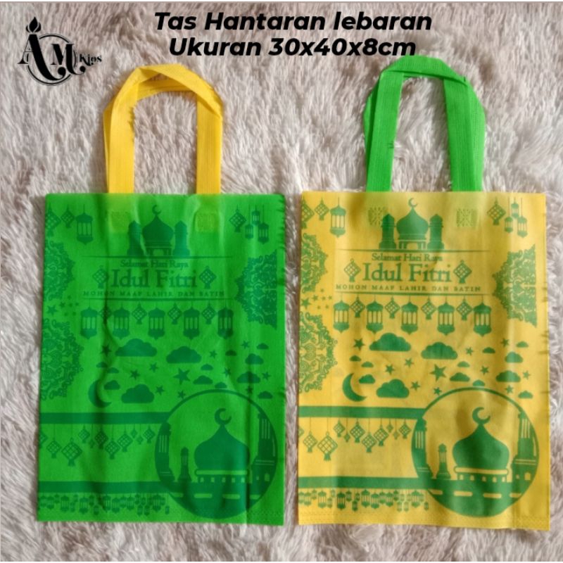 

Tas lebaran idul fitri, Goodie bag lebaran, tas parcel lebaran, tas hampers idul Fitri,[12pcs] Uk, 30 x 40 x 8 cm