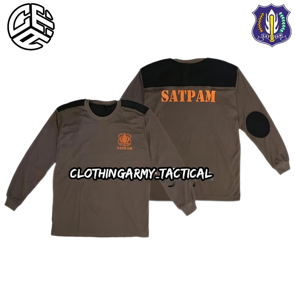 KAOS SATPAM LENGAN PANJANG KAOS MURAH BISA COD DECKER SATPAM / KAOS SATPAM LENGAN PANJANG