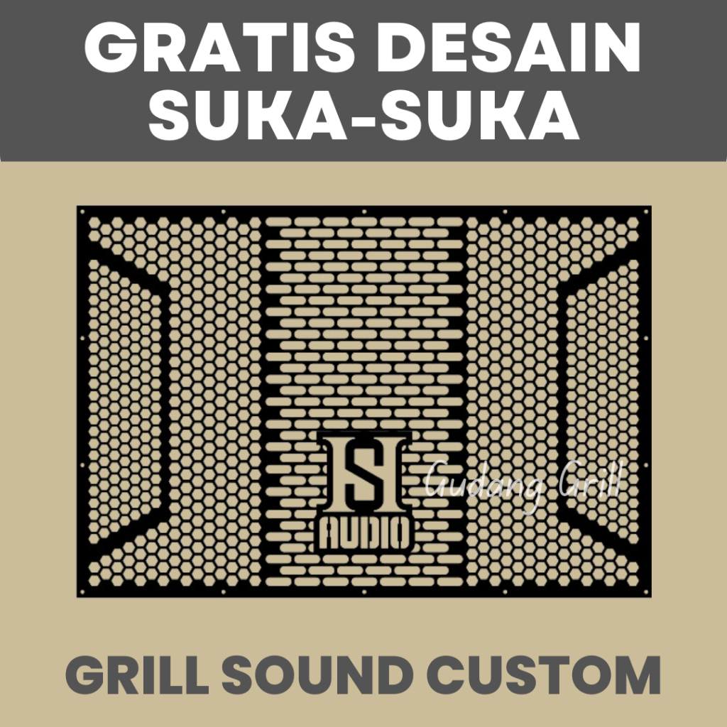 Grill sound box mini scoop 15 inch