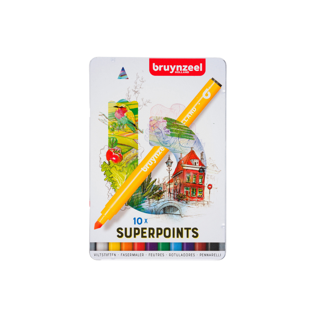 

Bruynzeel Felt Tips Super Points 10