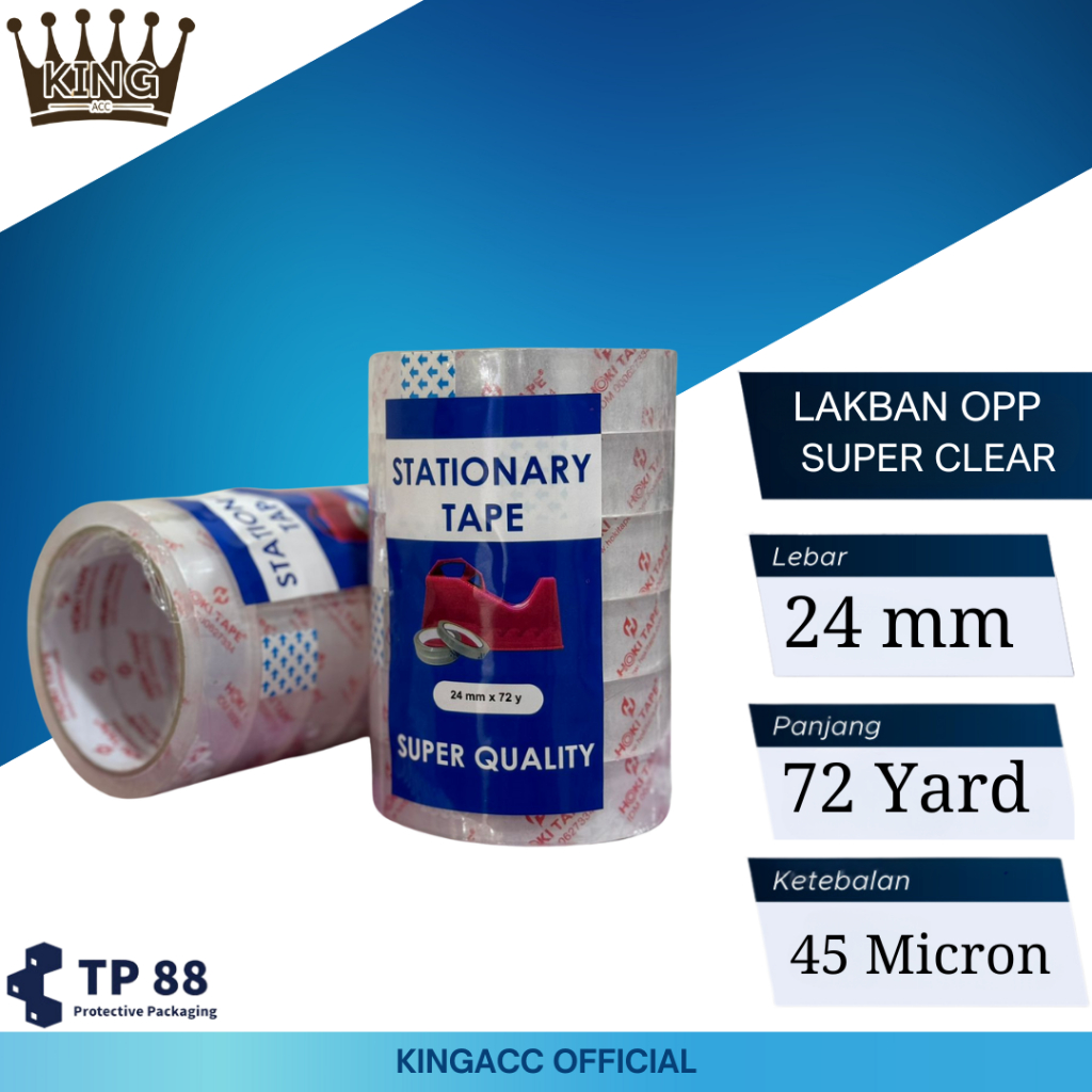 

Lakban Solastip Super Clear 24mm x 72 Yard x 45mic 1pc