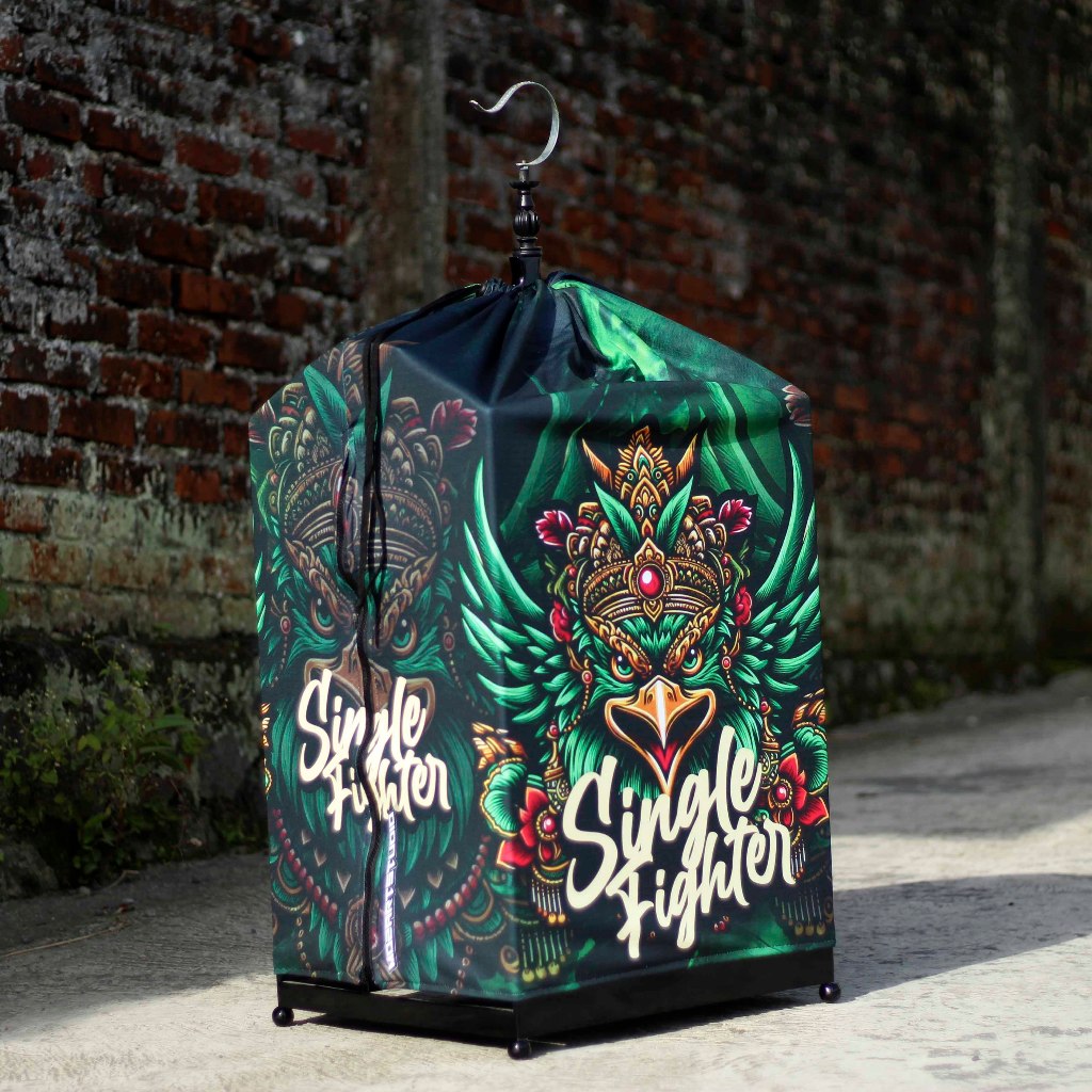 KRODONG FULL PRINTING KERODONG FULL MOTIF PRINTING DOUBLE LAYER UKURAN SANGKAR KOTAK NO 2 DETAIL MEW