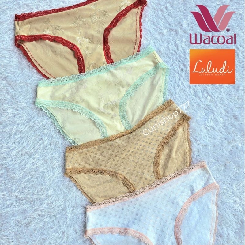 PANTY LULUDI BRUKAT by WACOAL MINI LLP 60106 K29B CELANA DALAM WANITA CD RENDA LACE SEXY BROKAT LLP6