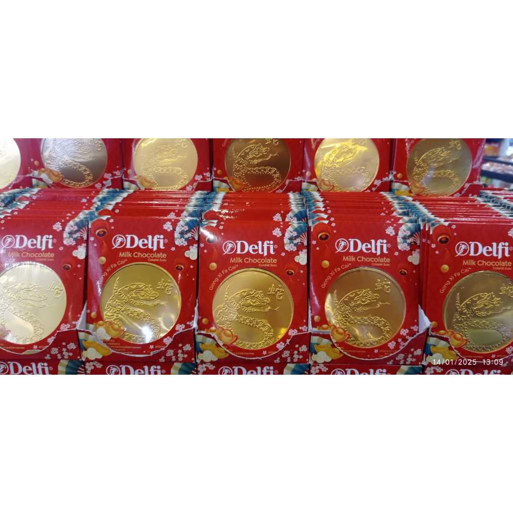 

DELFI COKLAT COIN 25GR - EDISI IMLEK TAHUN ULAR PER BOX ISI 10PCS