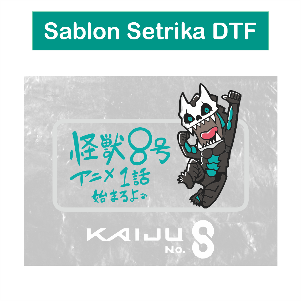 

Sablon Setrika DTF Anime Kaiju No 8 Hibino Kafka