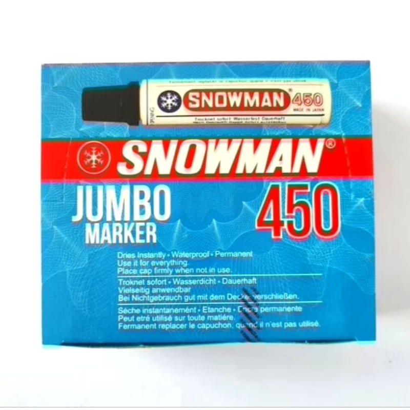 

Spidol Jumbo Snowman 450 Spidol Besar Permanent Snowman 450 - 1 Pcs