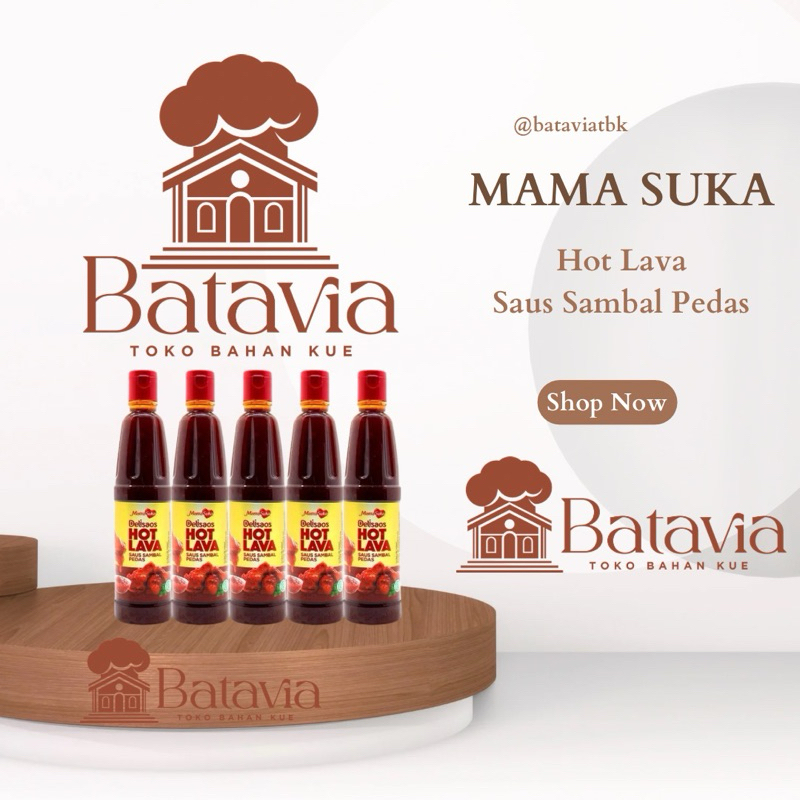 

MamaSuka Hot Lava Saus Sambal Pedas 320g | Saus dan Dressing