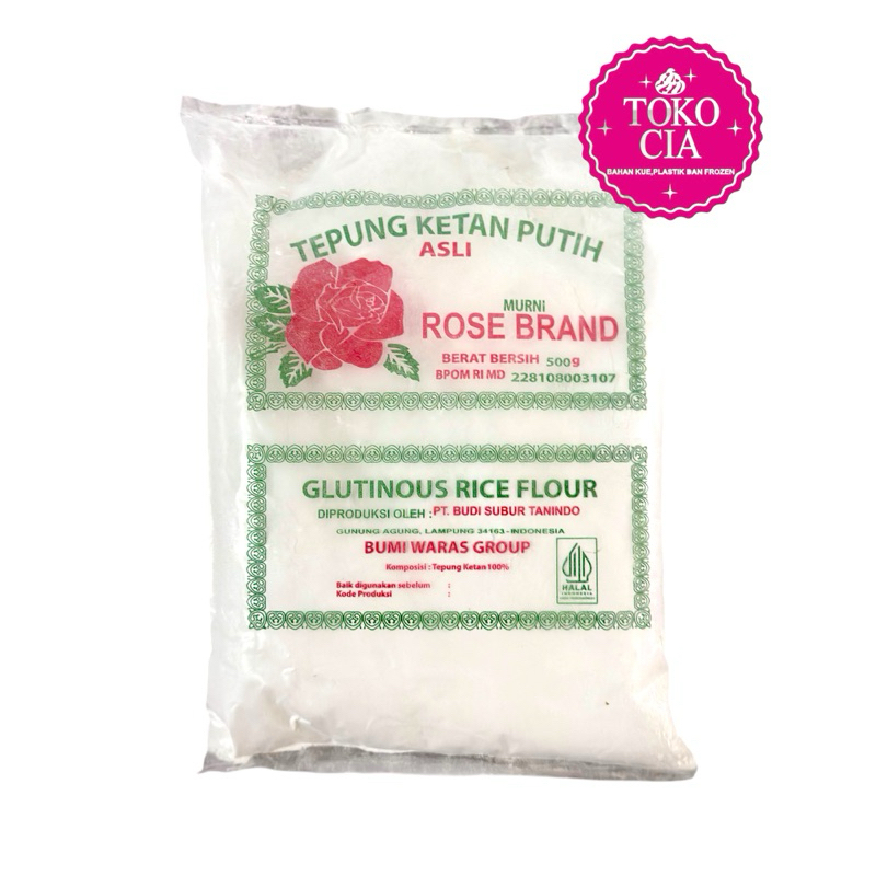

Tepung Ketan Putih RoseBrand 500g