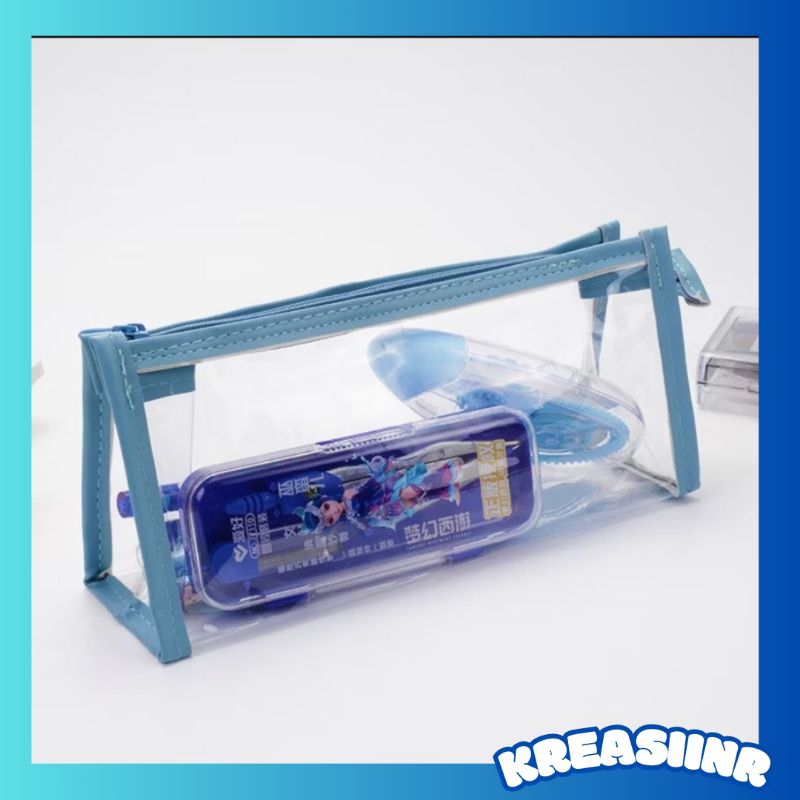 

Tempat Pensil Transparan / Tempat Penyimpanan MakeUp / Tempat Penyimpanan Multifungsi Transparan Aestetik