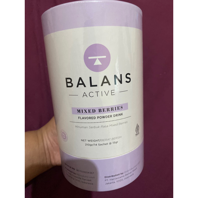 

Balans Active Mixed Berries Flavored Powder Drink Rasa Sementah @15gr/210g