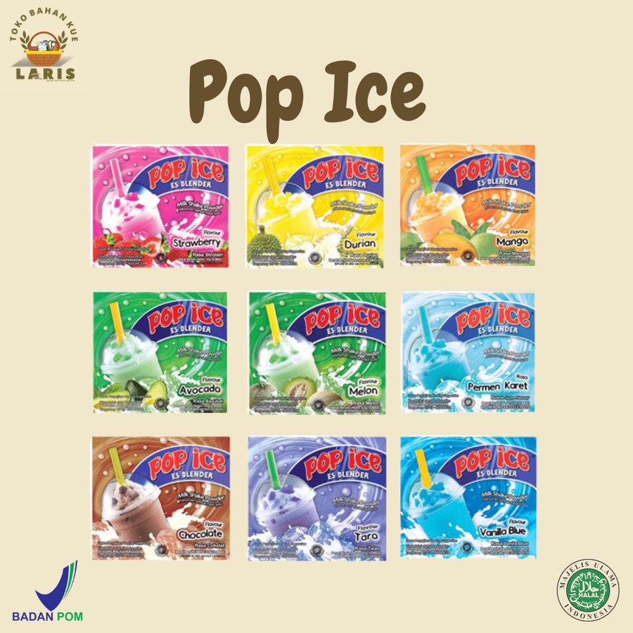 

POP ICE ES BLENDER SACHET 23 GRAM ISI 5 PCS