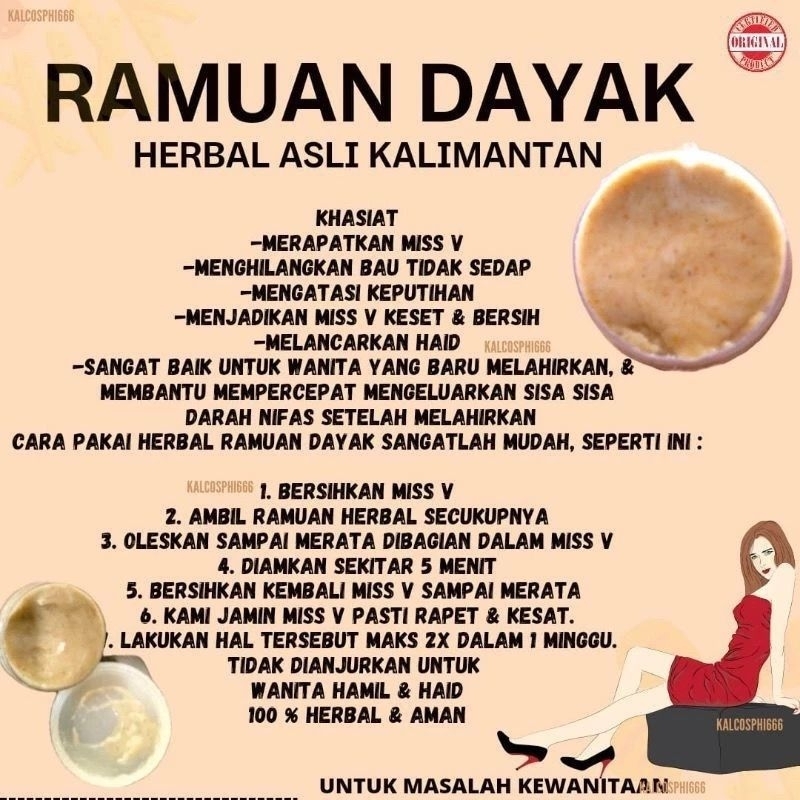 RAMUAN DAYAK ASLI KALIMANTAN