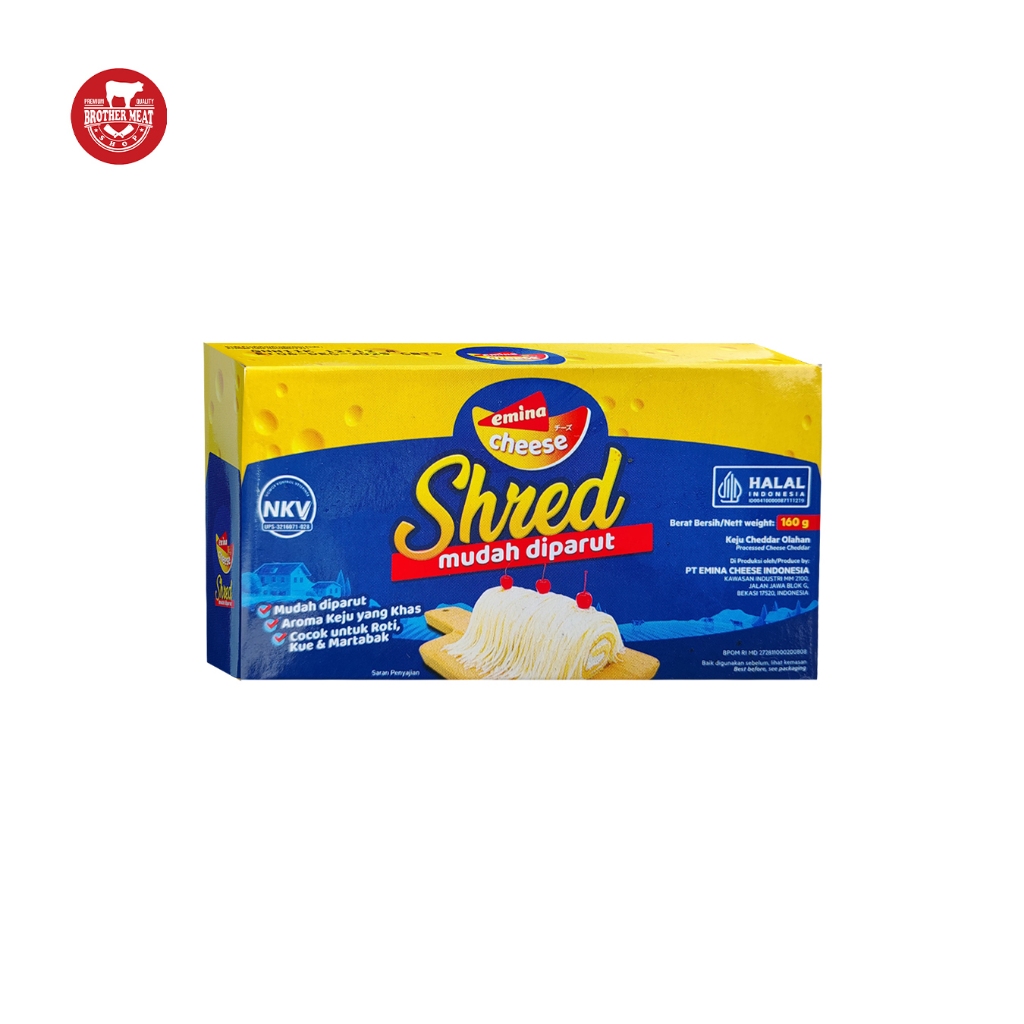 

Emina Cheese Cheddar Shred 160gr - Brothermeatshop