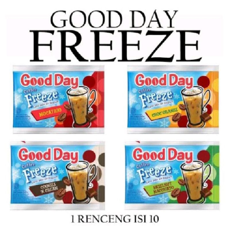

GOOD DAY FREEZER ALL VARIAN SATU Renceng isi 10 + 30gram