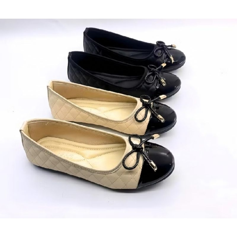 SMN - SERRA Sepatu Balet Wanita Kasual Premium - Sepatu Slip On  Wanita Kekinian - Sepatu Balet Terb