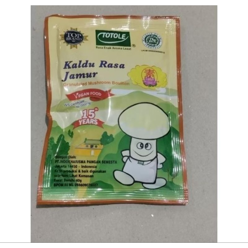 

TOTOLE (Kaldu Rasa Jamur 40gram)