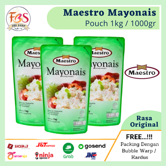 

Maestro Mayonnaise Pouch 1000gr 1kg