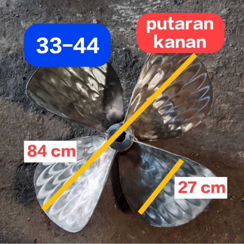 Kipas kapal stenlis 33-34