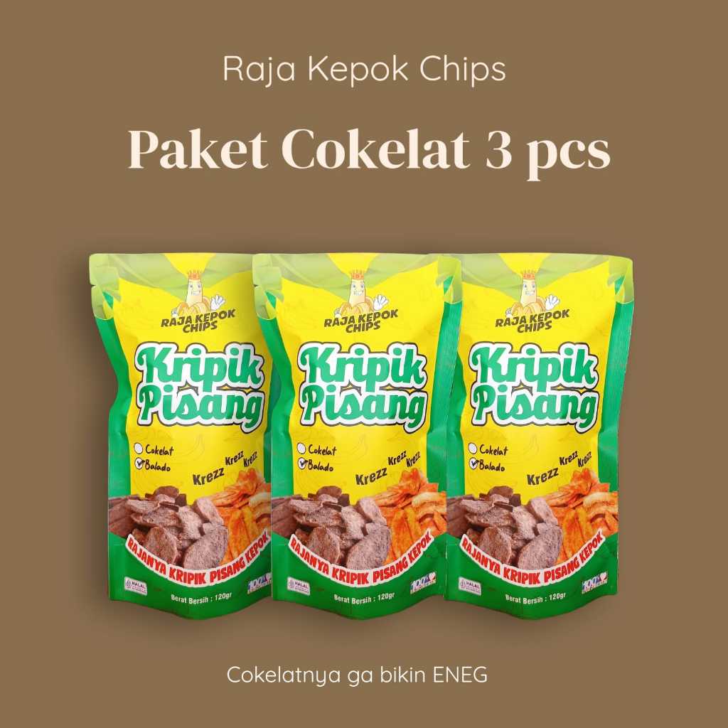 

Raja Kepok Chips - Snack Pisang Cokelat - Kripik Pisang Cokelat