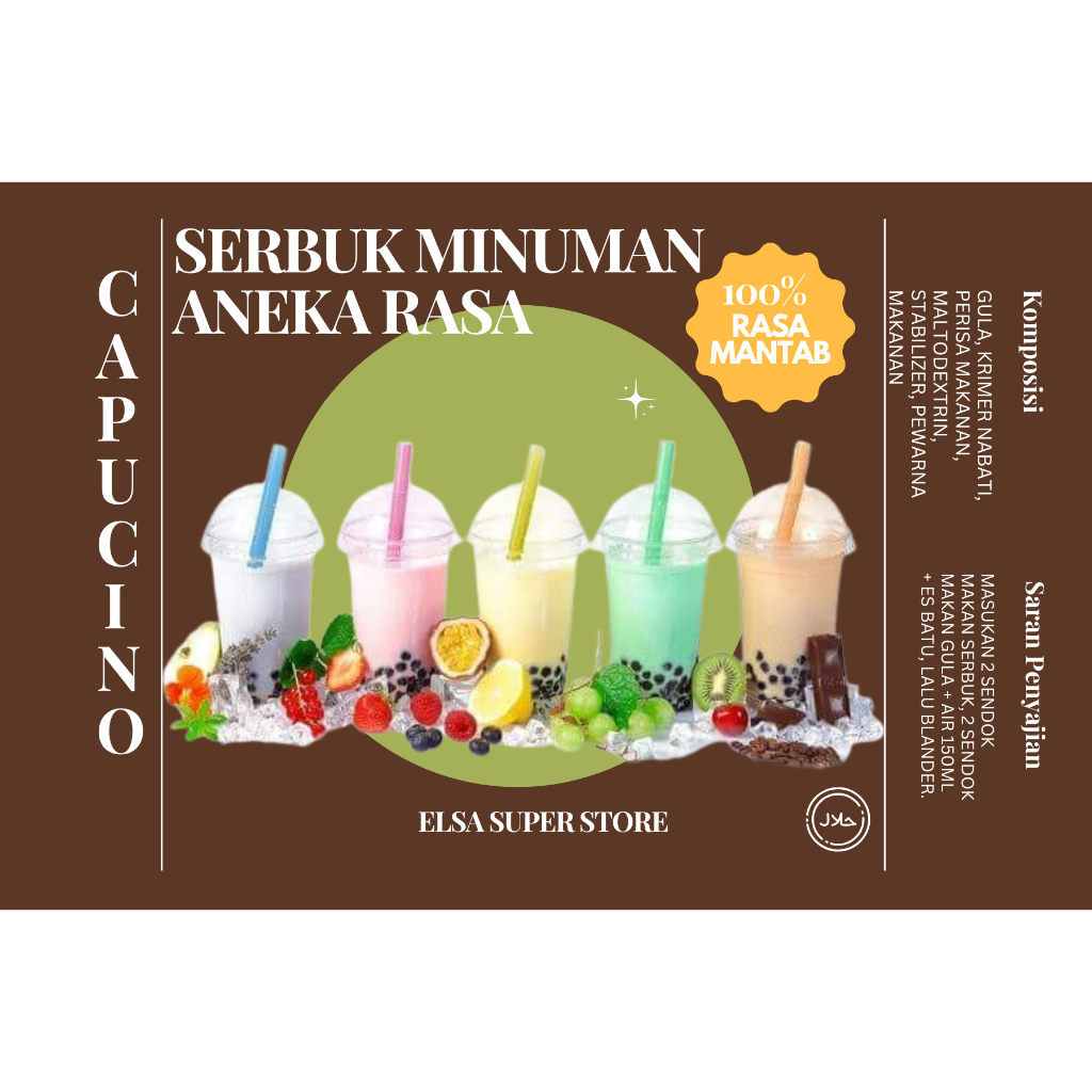 

SERBUK MINUMAN RASA CAPUCINO 1000GR