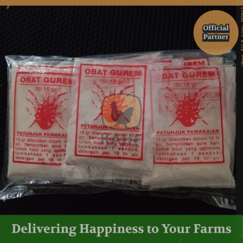 Obat Gurem 20 Sachet @ 15 gram untuk Semprot Kandang Ayam Sapi