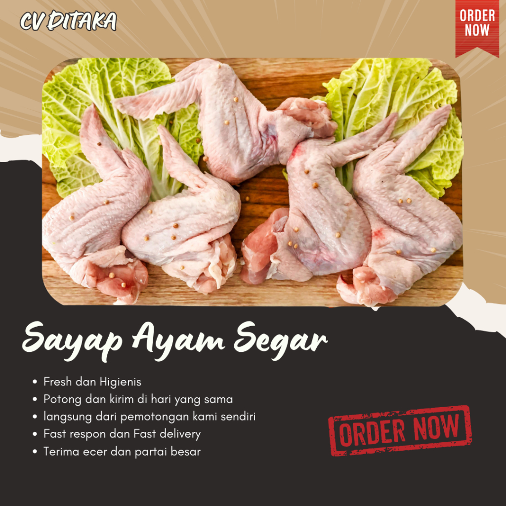 

CV DITAKA Sayap Ayam Seger / Chicken wings (BOGOR)