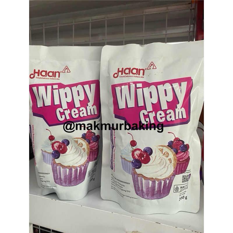 

Haan Wippy Cream 200gr Premiks untuk Frosting Krim