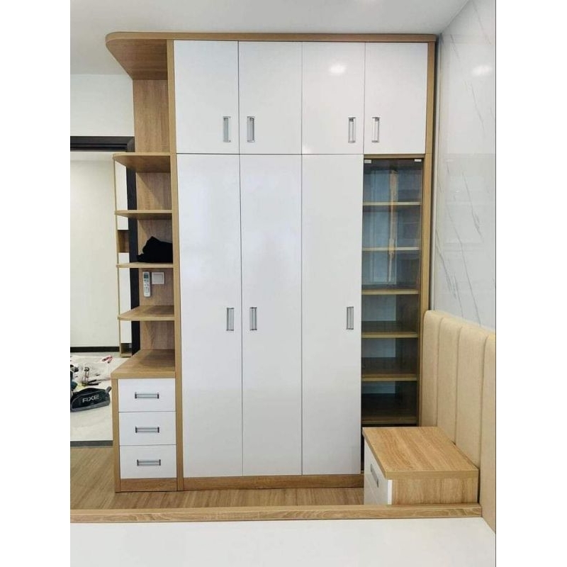 lemari pakaian sliding  lemari tas gantungan hijab rak tas