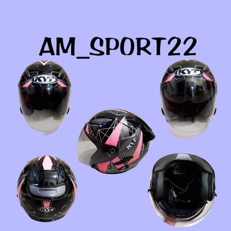 helm KYT galaxy double visor original